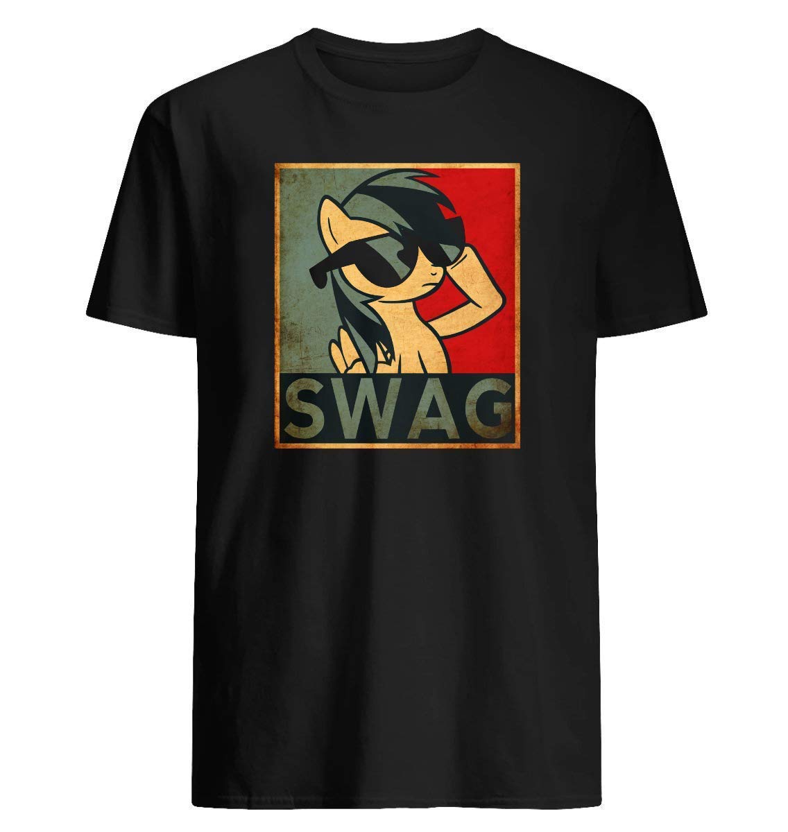 Rainbow Dash Swag T-shirt Customized Handmade T-shirt For Unisex