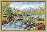 RIOLIS 1078 - Summer View - Counted Cross Stitch Kit 15 x 10.25 Zweigart 14 ct. White AIDA 19 Colors