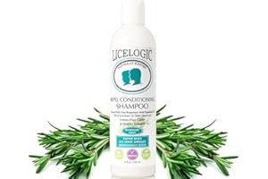 LiceLogic Repel Lice Prevention Shampoo - Effective Against Super Lice, Kills Eggs & Nits, Prevents & Repels Lice, Safe, Not Toxic, With Naturally Derived Licezyme, No Harsh Chemicals (Rosemary Mint)
