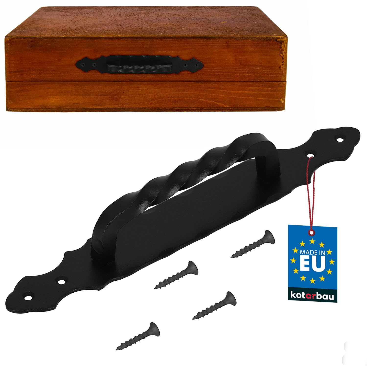 KOTARBAU Door Handle 290 mm, Gold - Black