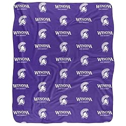 Winona State University Warriors Logo Pattern Silky
