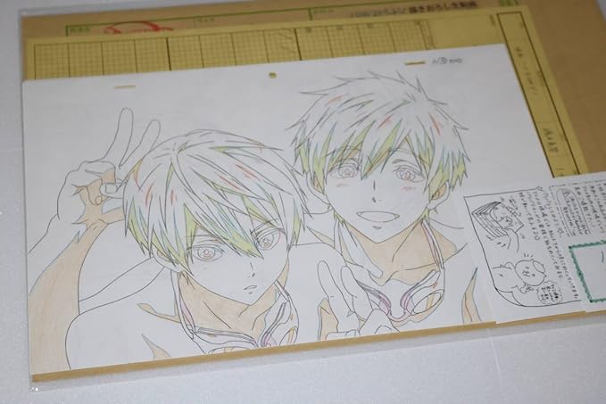 Amazon Co Jp 限定free ハイスピード 描き下ろし 生動画 原画 京アニ 京アニショップ限定 七瀬遙 橘真琴 松岡凛 遙凛 ホビー 通販