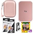Canon Ivy 2 Mini Photo Printer (Blush Pink) - Bluetooth, Print from iOS & Android Devices, Bundle Incl. 110 Zink Sticky-Back 