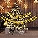 Gold Glitter Hello 2025 Happy New Year Banner for Party Decorations, Eve Party Supplies