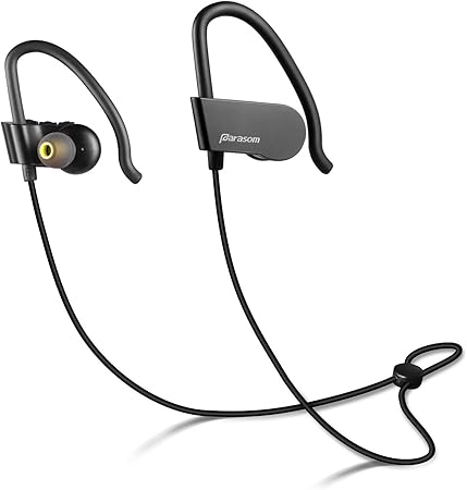 Amazon Co Jp Parasom Bluetooth イヤホン イヤ フック付き 防汗 防滴 高音質 ワイヤレス ランニング中でも耳から外れ にくいスポーツイヤホン マイク内蔵 A8 家電 カメラ
