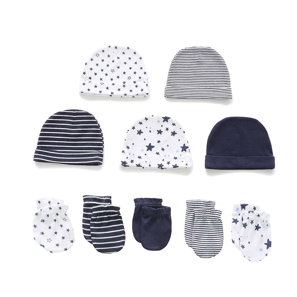Ruliby New Born Clothes Cotton Layette Gift Set Unisex Baby Outfit and Accessories Newborn Essentials Must Haves
