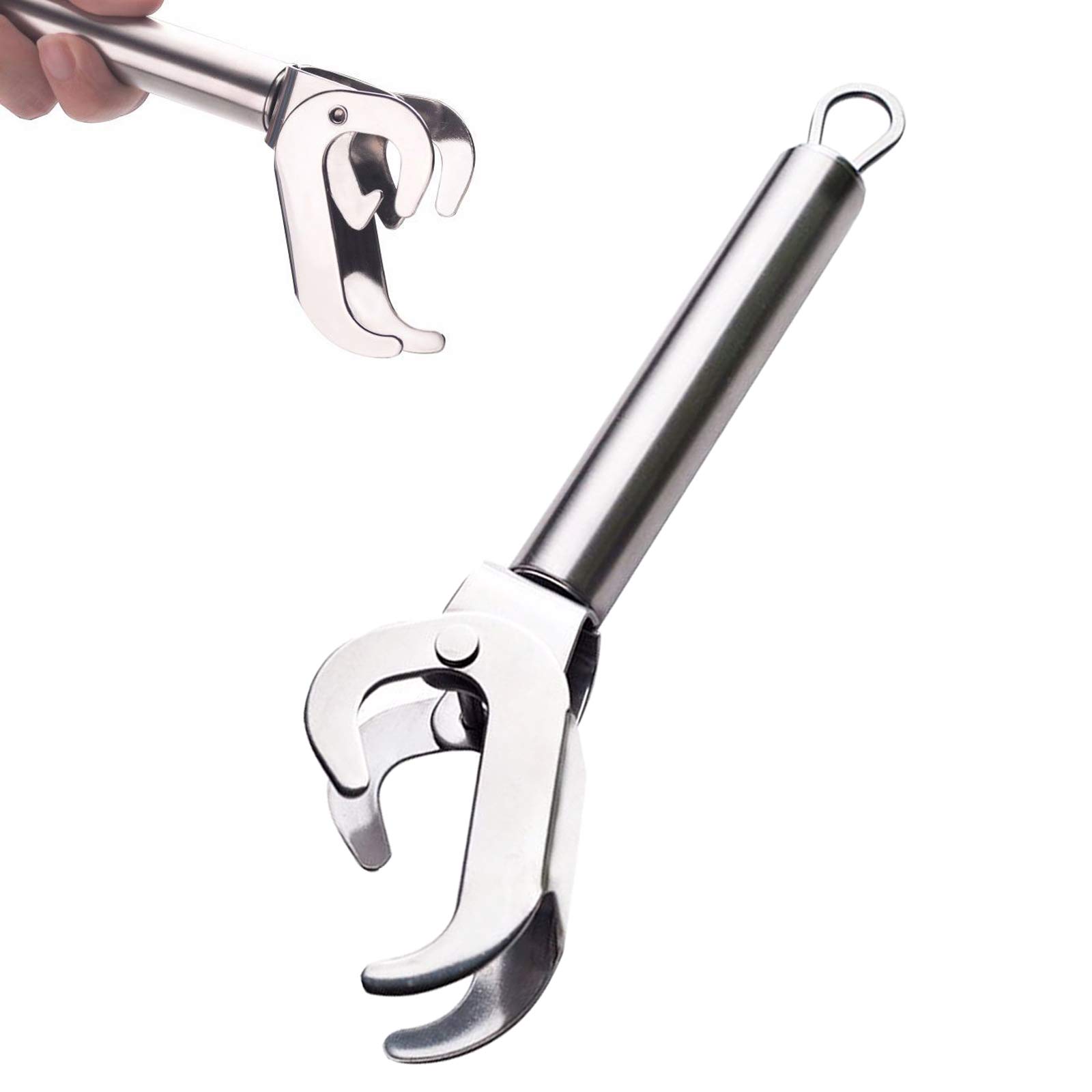 Gripper Retriever Tongs Anti-scalding Clip Holder Bowl Pot Pan Gripper Anti-Scald Retriever Anti-Hot Clip Stainless Steel Cooking Tongs Kitchen Accessories for Hiking Hot Bowl Plate Pot Pan Dish Tray