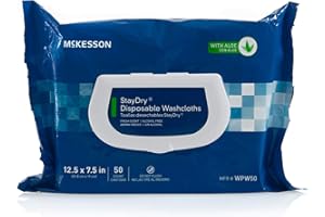 MCKESSON 499965PK - Personal Wipe StayDry Soft Pack Aloe / Vitamin E Scented 50 Count