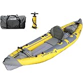 Advanced Elements StraitEdge&trade; Angler Inflatable Kayak - AE1006-ANG Fishing Kayak with Rod Holders and Bag and Pump