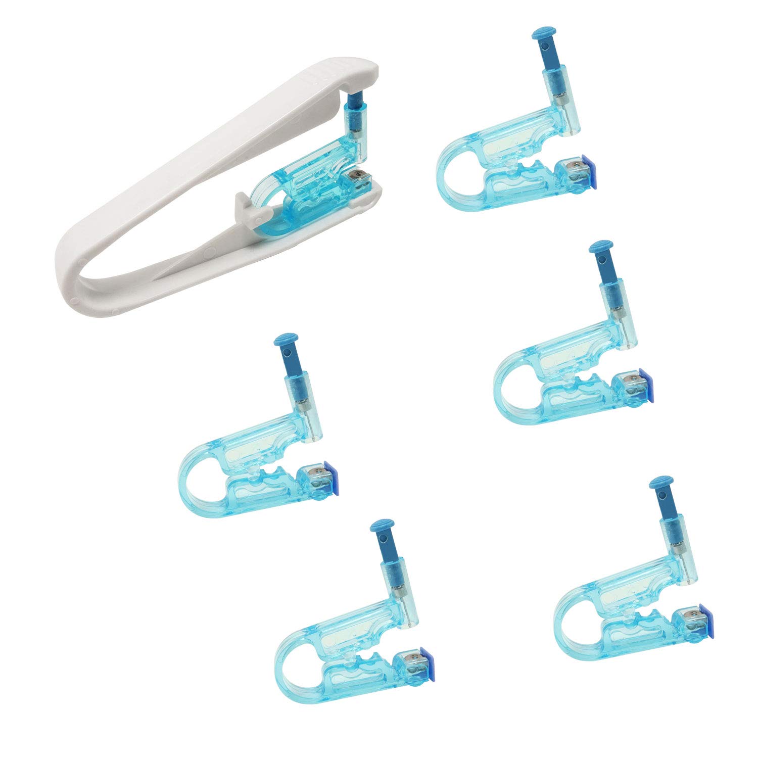 Honbay 6PCS Disposable Ear Nose Piercing Guns and 1PCS Piercing Gun Aid Kit with Ear