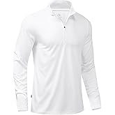 Obla Golf Quarter Zip Pullover for Men Mock Neck Sweatshirt Lightweight Sun Protection Men's Long Sleeve Golf Shirt