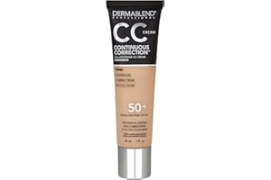 Dermablend Continuous Correction Tone-Evening CC Cream Foundation SPF 50+, Full Coverage Foundation Makeup & Color Corrector, Oil-Free