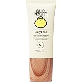 Sun Bum Daily SPF 50 Face Sunscreen Lotion - Broad Spectrum Moisturizing Facial Sunscreen with Vitamin E - Vegan and Hawaii 104 Act Compliant (Without Octinoxate & Oxybenzone) - Travel Size 1.7 oz