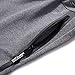 OLUOLIN Men’s Fashion Jogger Sports Shorts-Plus Size Athletic Workout Gym Running Elastic Waist Pants Zip Pocketsthumb 3