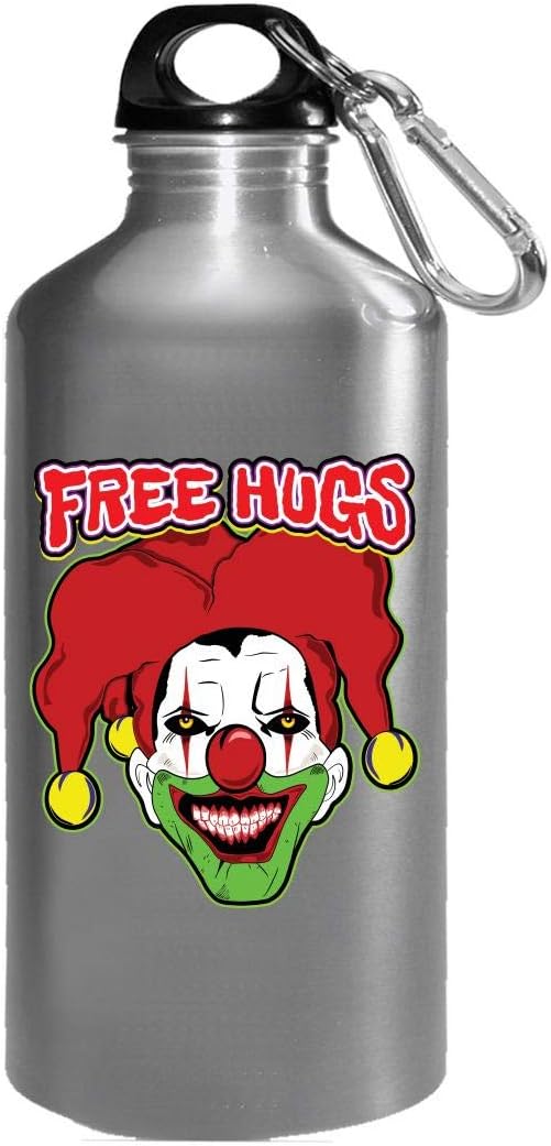 Free Hugs Scary Clown Creepy 16 Oz Water Bottle Amazon Ca Home Kitchen