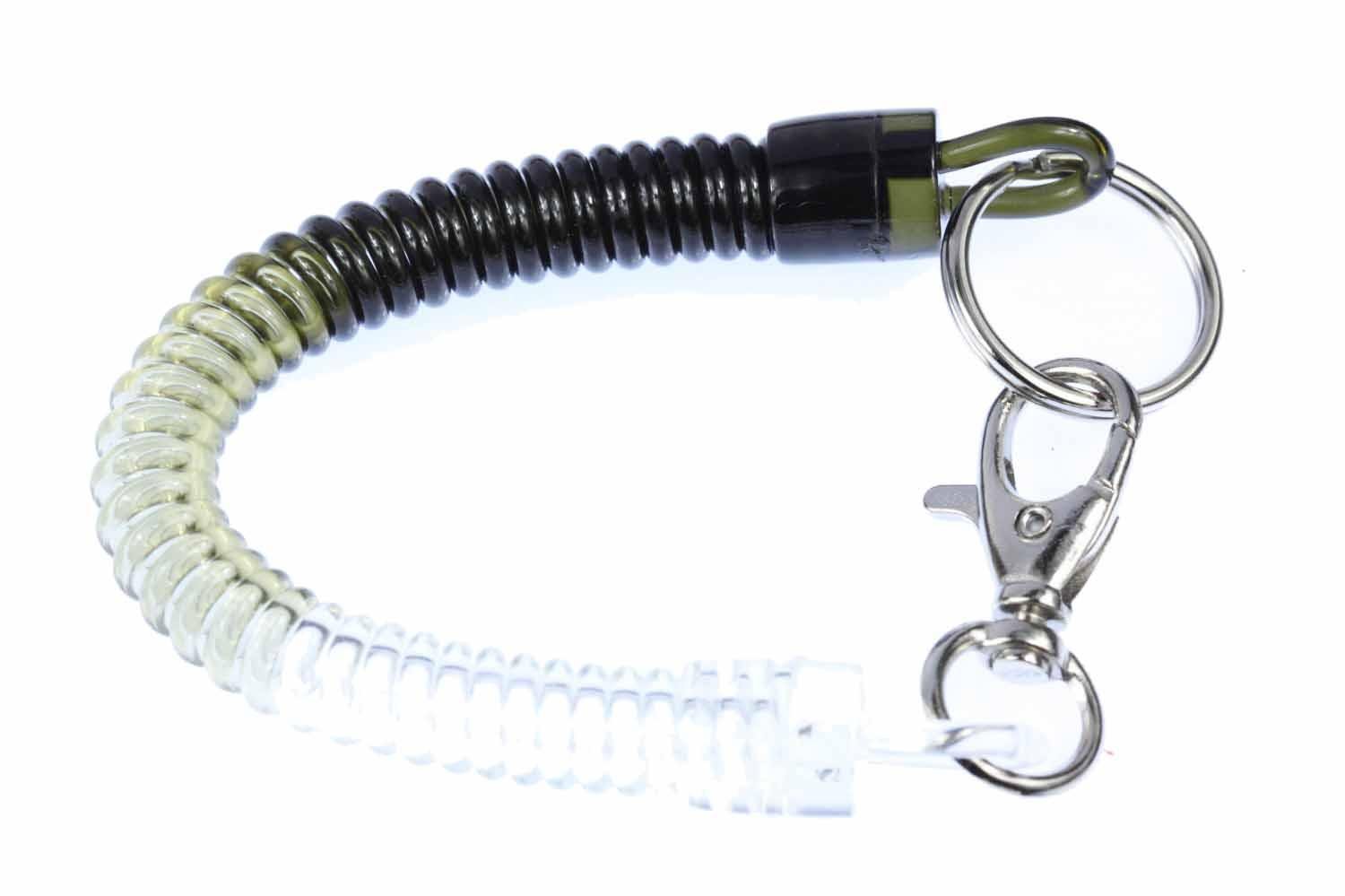 Miniblings Spiral Key Ring Chain Keychain Rubber Chain Wallet Brown White