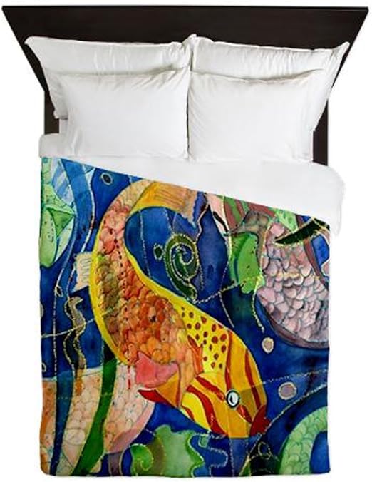 Amazon Com Tropical Fish Duvet Cover King Size 104 X 88 Home