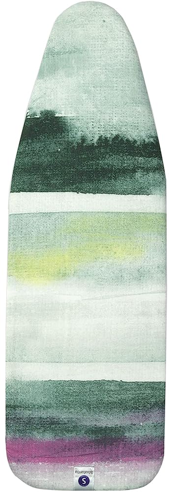 Brabantia 2mm Built-in-Foam Ironing Board Cover (S Board/Morning Breeze) Heat-Resistant, Non-Slip, Cord Fastener