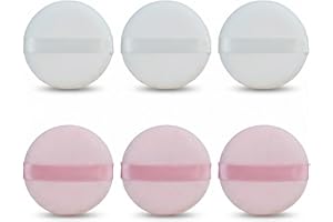 6pcs Powder Puffs for Face Powder Triangular Velour Makeup Puff for Loose and Cosmetic Foundationwith, Under Eyes, Corners, f