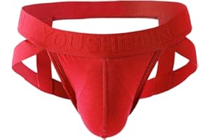 bebeone Mens Jockstrap Underwear Thong Athletic Supporters