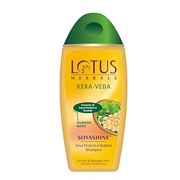 Lotus Herbals Kera-Veda Soyashine Soya Protein And Brahmi Shampoo, 200ml