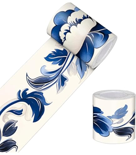 thumbnail image 2 of HOMETITUTE Wallpaper Border Peel And Stick Decorative Wall Trim Self Adhesive Coastal Beach Shell Accent Strip For Bathroom Mirror Frame Living Room Bedroom Hallway 4x196 Inch Nautical Ocean Style 2 of 10