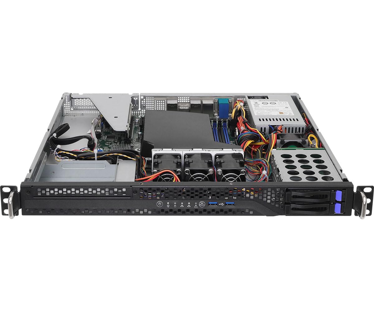 ASRock Rack 1U2S-B650 1U Rackmount Compact Server Barebone AMD Single Socket AM5 (LGA 1718) AMD Ryzen 7000 Series Processors 2 2.5