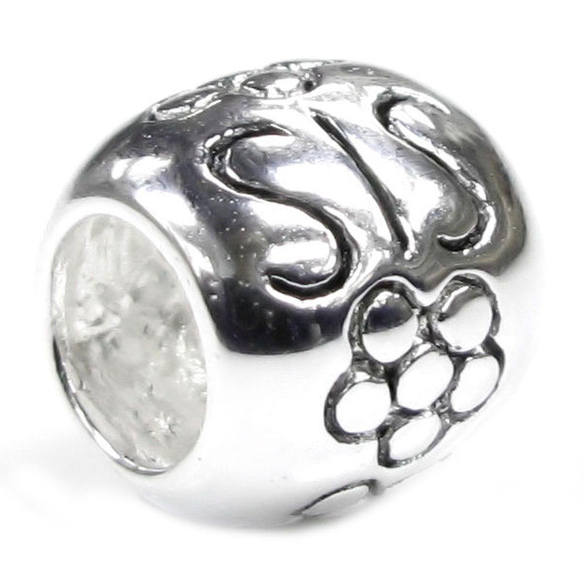 Queenberry Sterling Silver Sister Flower Love Bead For European Charm Bracelets