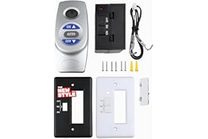 THE-NEW-STYLE Fireplace Remote Control Kit RCST, On/Off Thermostat LCD Compatible with Ambient, Majestic, Monessen, Vermont Castings Gas Valve Fireplaces and Stoves