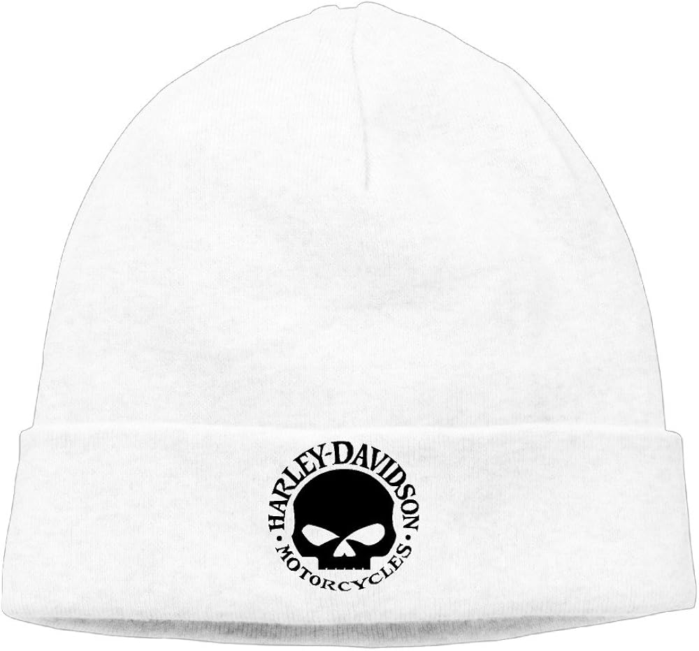Harley Davidson Skull Logo Beanie Winter Hat Woolen Cap