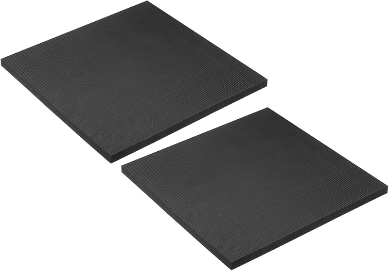 PATIKIL 2 Rubber Anti-Vibration Pads 7.87"x7.87"x0.4" for HVAC Air Conditioner