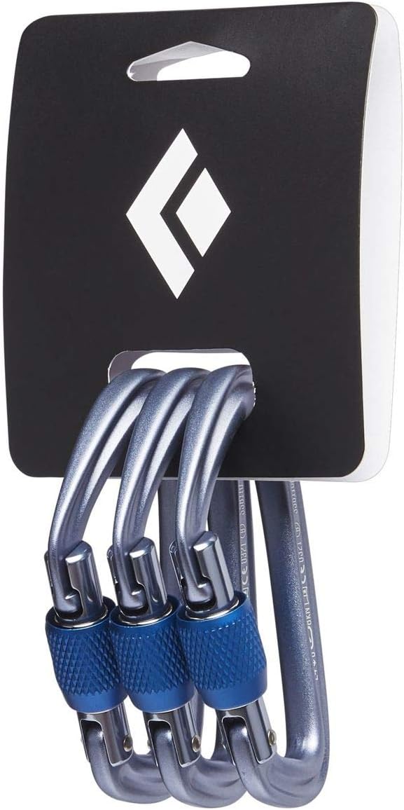 Black Diamond Hotforge Screwgate Carabiner 3 Pack - Gray : Sports & Outdoors