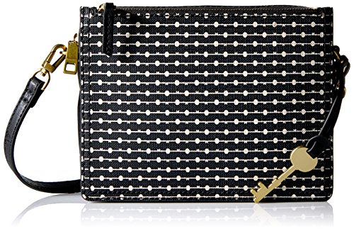 Fossil Campbell Large Crossbody, Black Stripe
