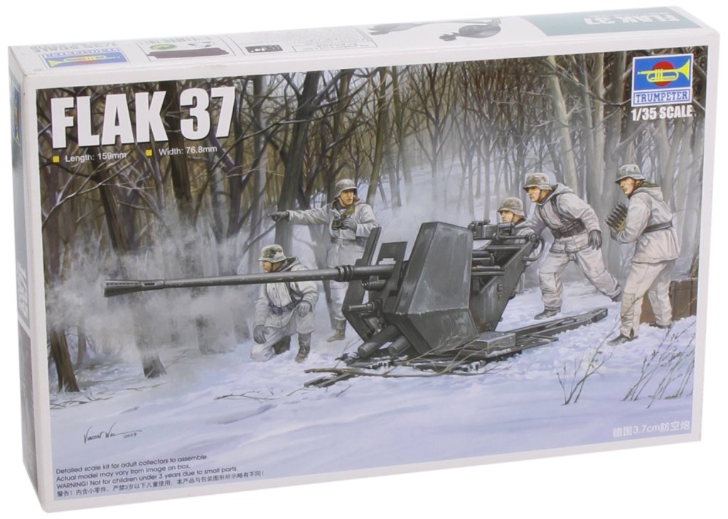 Trumpeter 1:35 - FlaK 37 German 3.7cm Anti-aircraft Gun