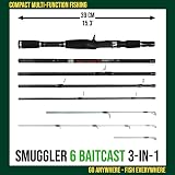 Rigged & Ready Smuggler 6 Baitcast Travel Rod Case 170 190 215 cm view 2