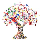 Shappy 720 Pieces Craft Buttons Sewing Buttons Resin Button, 4 Holes and 2 Holes, Assorted Colors and Sizes