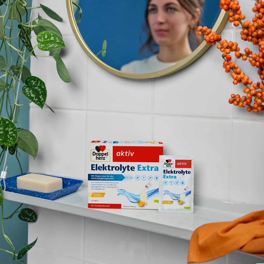 Doppelherz Elektrolyte Extra - Mit Magnesium für das Elektrolytgleichgewicht - VEGAN - 20 Portionsbeutel 2