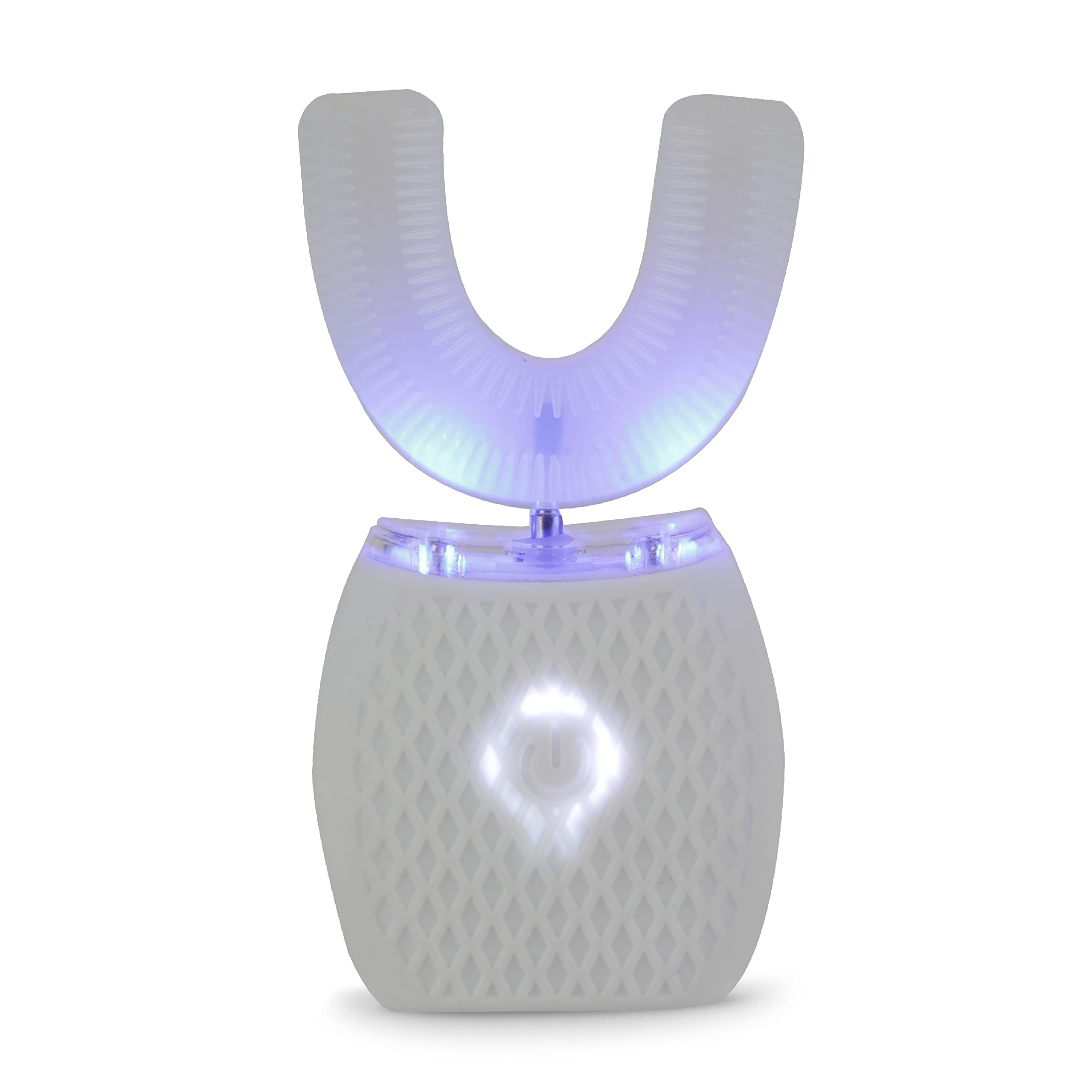 Photo 1 of Vivitar Whitening Toothbrush, Ultrasonic U-Shaped Electric Toothbrush for Adults, Automatic, Rechargeable, Washable, and Perfect for Travel and Home Use with 360° Whole Mouth Cleaning, 4 Modes, White