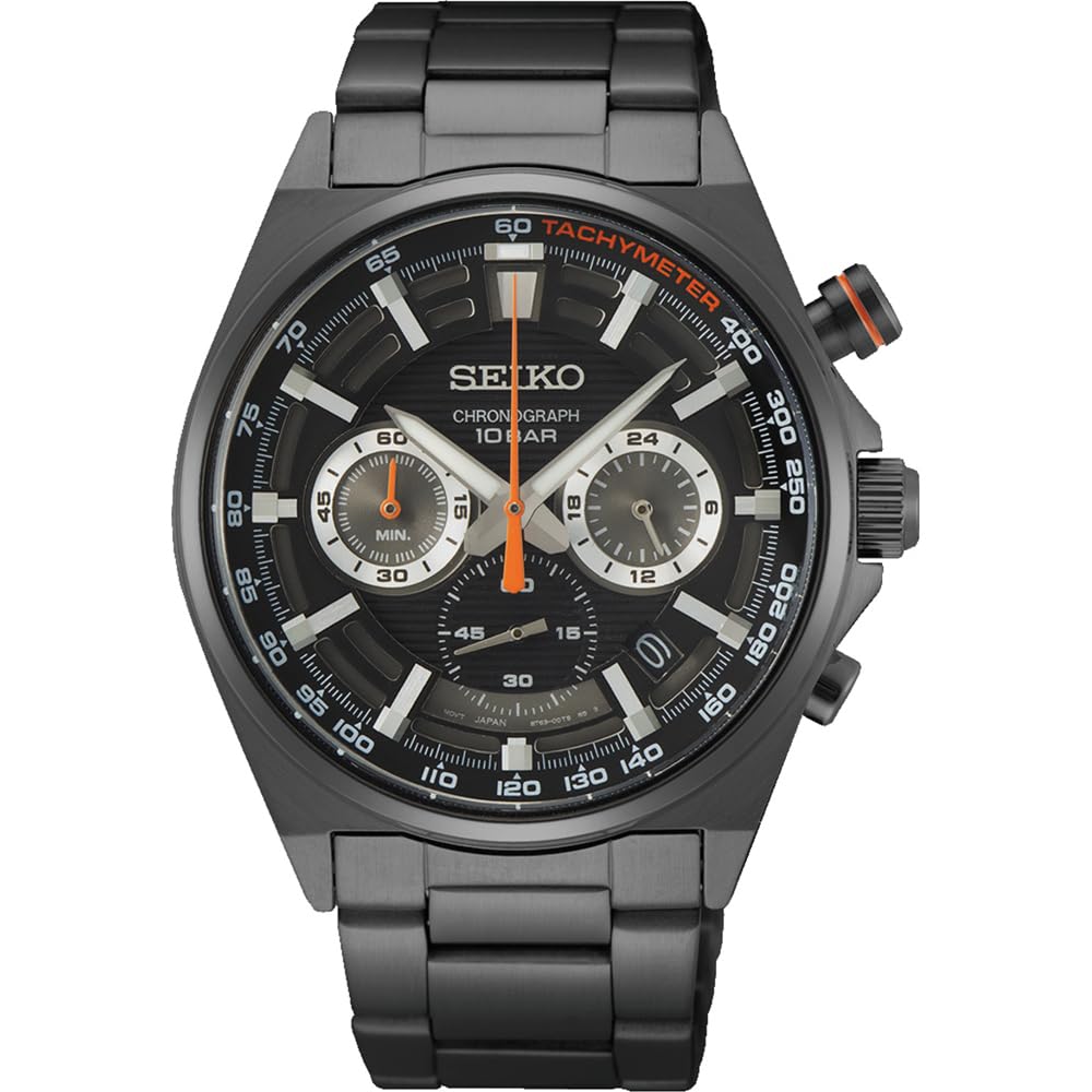 Seiko Men's Chronograph Watch with Stainless Steel Strap, SSB399P1