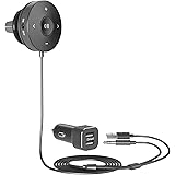 TaoTronics Bluetooth Car Kit, Bluetooth Receiver, Bluetooth 4.2 Hands-Free Audio Adapter (Built-in Microphone, CVC 6.0 Noise 