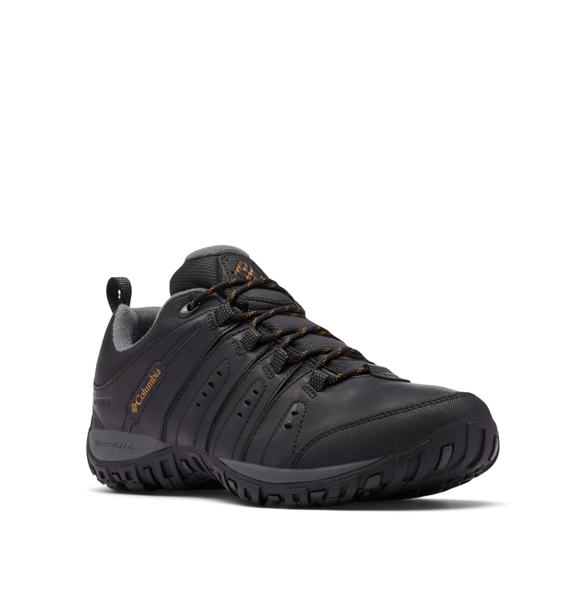 Columbia Men's Woodburn 2 WP waterproof low rise hiking shoes, Black (Black x Caramel), 9 UK