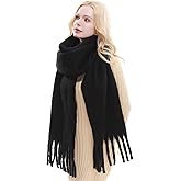 RIIQIICHY Chunky Scarf for Women Winter Warm Thick Scarves Oversized Blanket Scarf