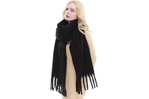 RIIQIICHY Chunky Scarf for Women Winter Warm Thick Scarves Oversized Blanket Scarf