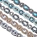 Mudder 5 Pieces Elastic Rhinestone Beaded Women Headbands Handmade Hair Bands Woman Hair Accessories (Muticolor A)