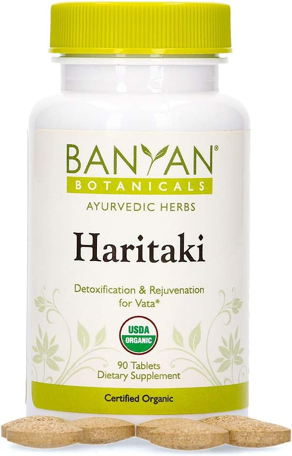 Banyan Botanicals Haritaki - USDA Certified Organic, 90 Tablets - Terminalia chebula - Detoxification & Rejuvenation*: Health & Personal Care