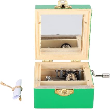 Caja De MúSica Madera De Pino Caja Musical De Manivela ...