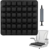 Kimburg 3D Inflatable Seat Cushion, Pressure Relief Design, Protect Lumbar Spine, Portable Travel Seat Cushion Wheelchair Pad for Car Seat, Office Chair, Wheelchair, Stadium