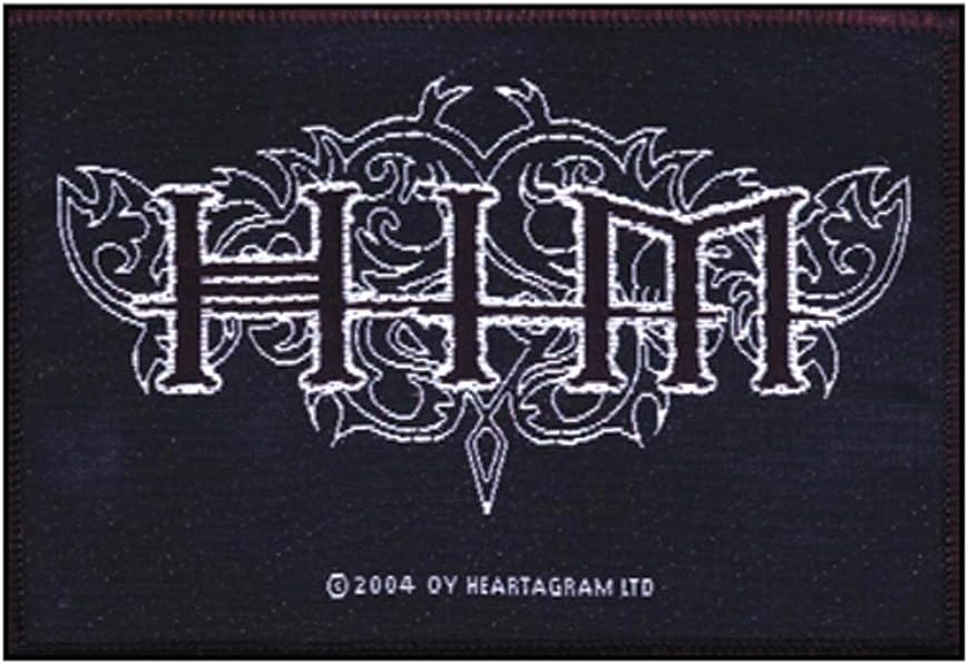 "HIM" Black & White Band Logo Love Metal Music Apparel Sew On Applique Patch