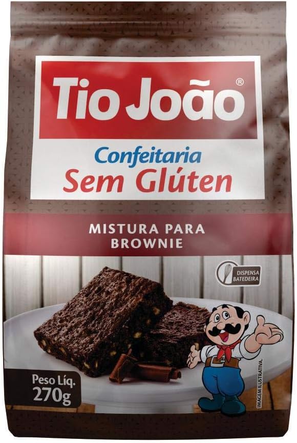 Tio João Mistura para Brownie – 270g: Amazon.com.br: Alimentos e Bebidas