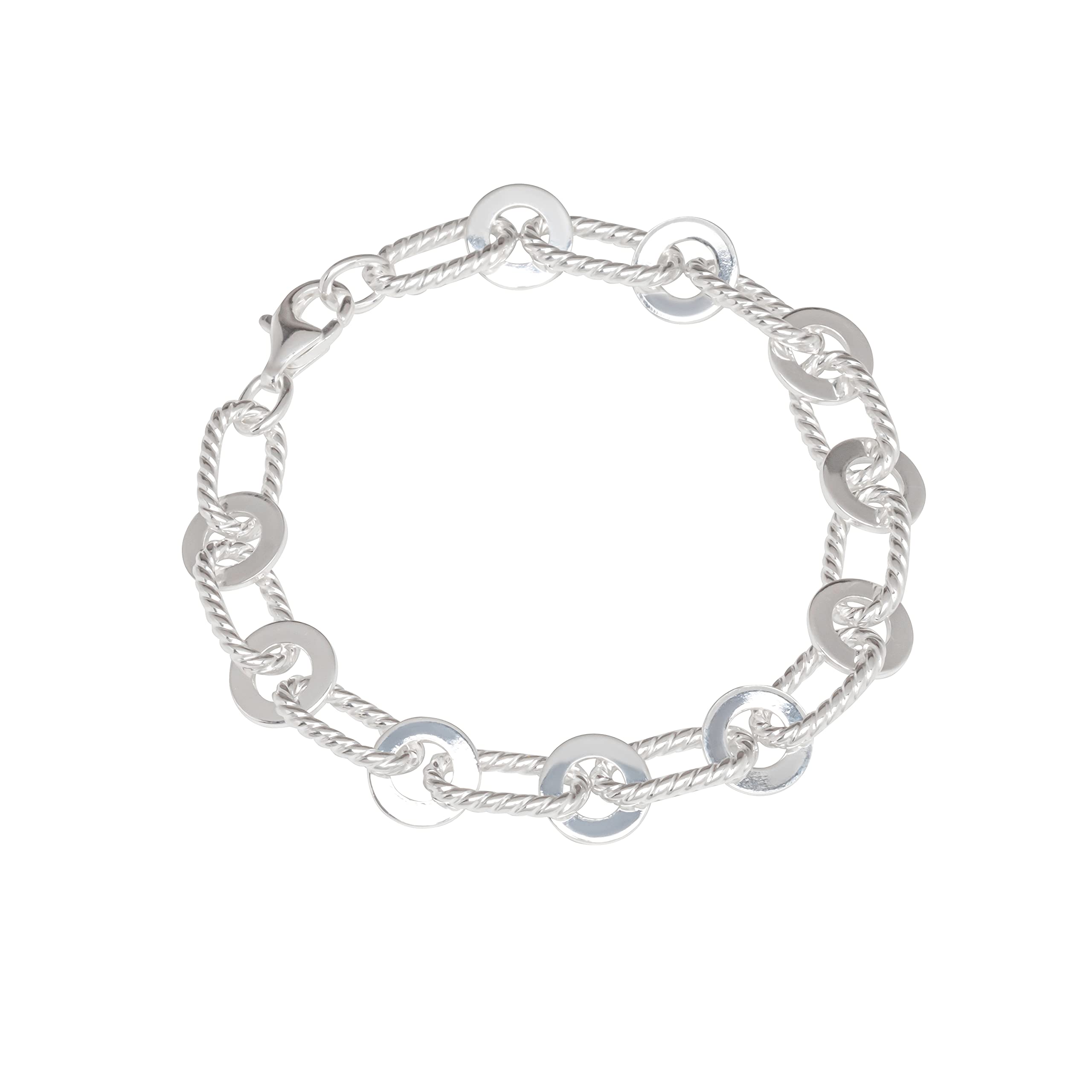 NKlaus bracelet 925 sterling silver 19cm designer chain ladies designer bracelet chain new 12785